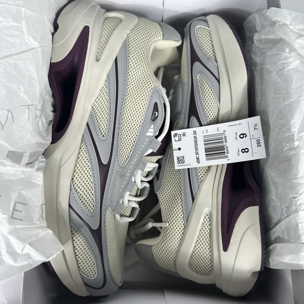 Adidas Stella McCartney Sports Wear 2000 Athletic Unisex Mens 8/ Womens 9 Grey